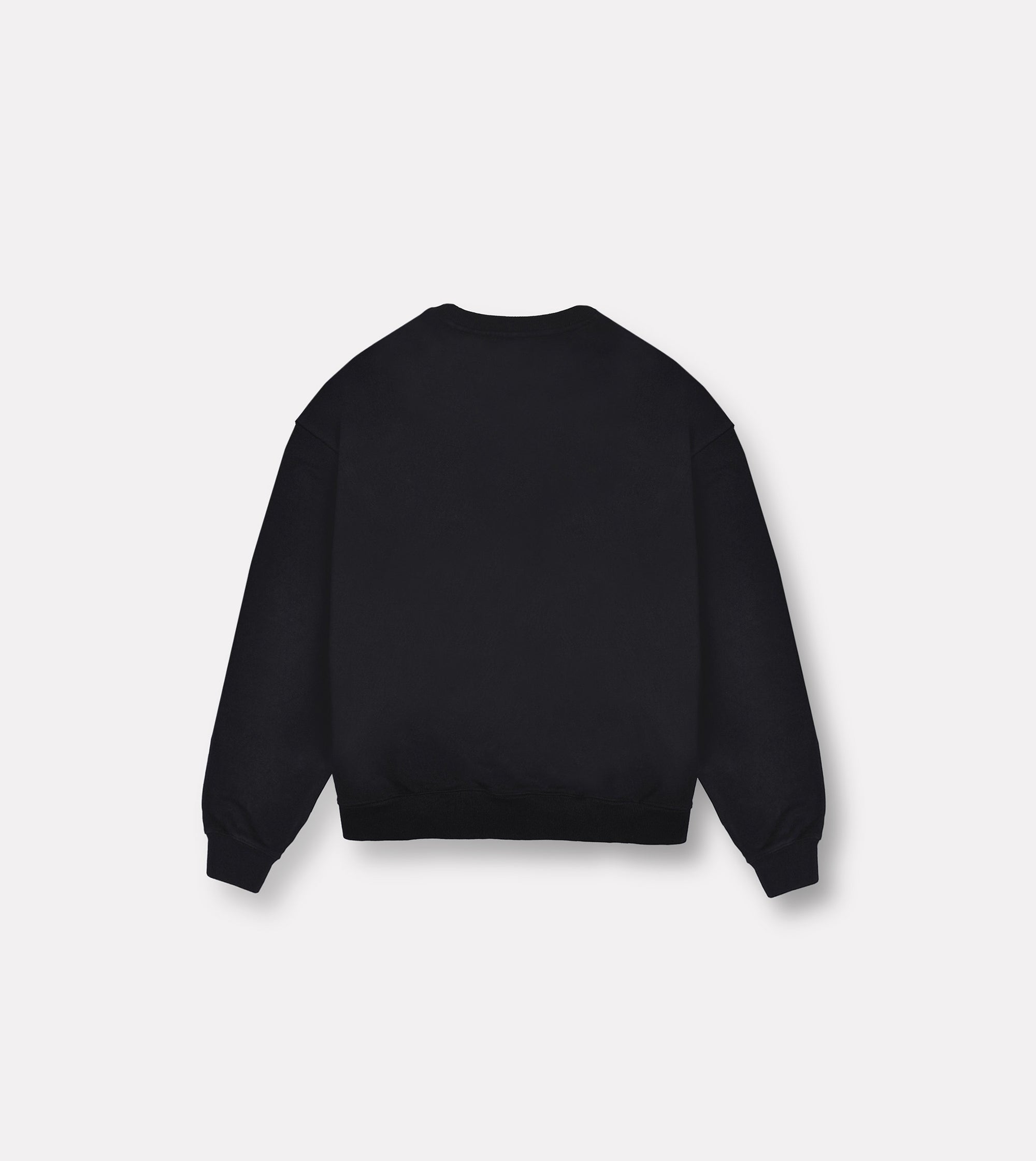 LIMITED. mens oversized black fleece sweatshirt back view